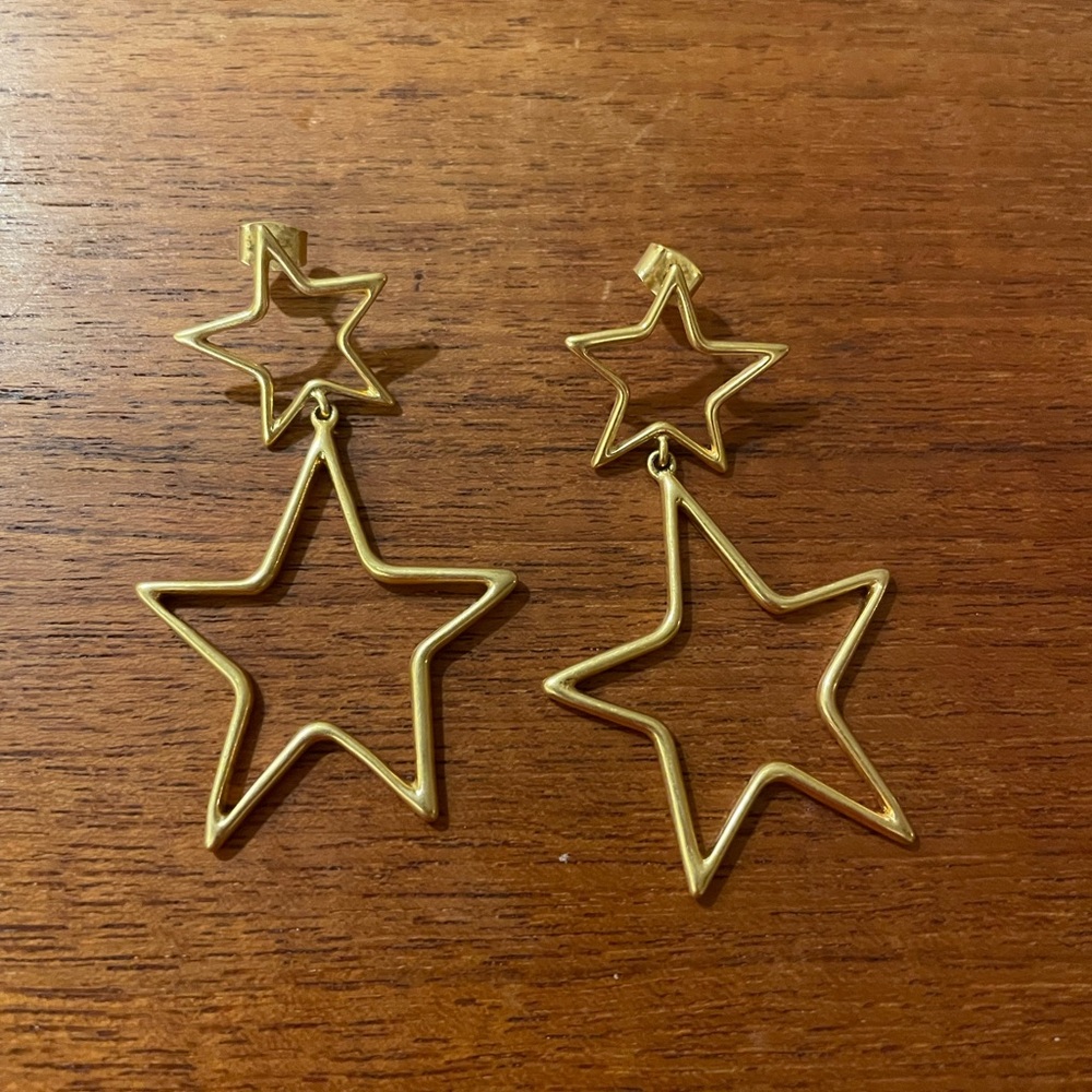 Madewell Gold Star Earrings